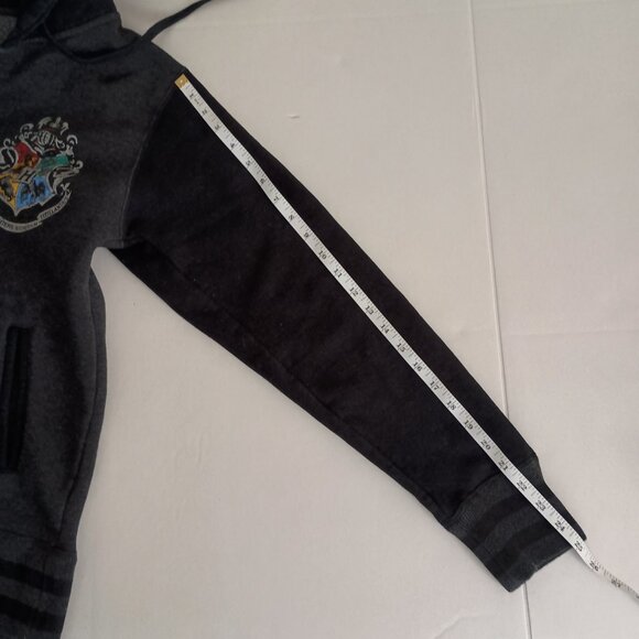 Harry Potter Hoodie Dark Gray and Black Draco Shield Adult Size S - Picture 14 of 16